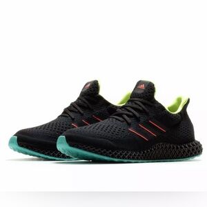 Adidas Futurecraft 4D Running Shoes - Black Neon - UK 9, US 9 1/2, GZ8626